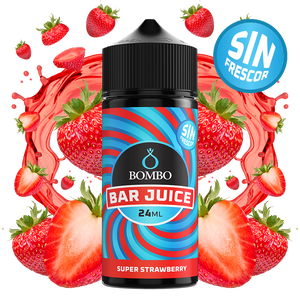 Bar Juice by Bombo - Super Strawberry Sem Fresco 24ml/120ml Aroma Longfill