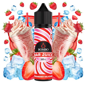 Bar Juice by Bombo - Strawberry Milkshake Ice 12ml/60ml Aroma Longfill