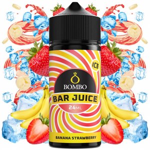 Bar Juice by Bombo - Banana Strawberry Ice 24ml/120ml Aroma Longfill