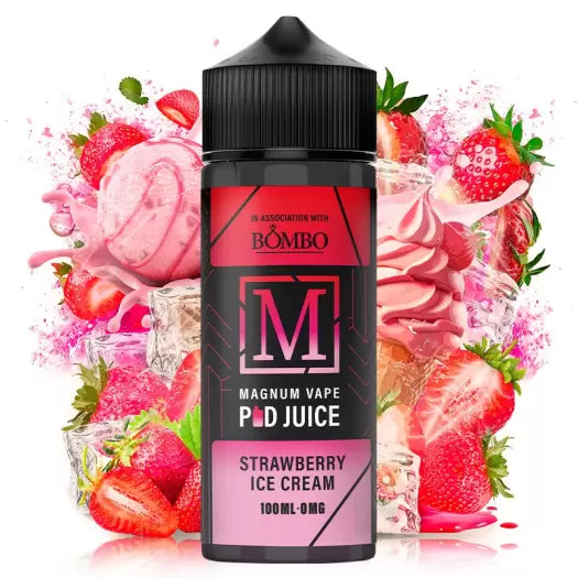 Magnum Vape - Strawberry Ice Cream 100ml Shortfill by Bombo