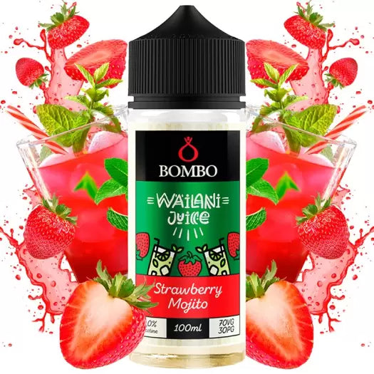 Bombo - Wailani Strawberry Mojito 100ml Shortfill