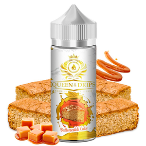 Queen Of The Drips - Peanut Butter & Caramel Cake 100ml Shortfill