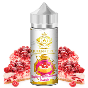 Queen Of The Drips - Raspberry & Strawberry Shortcake 100ml Shortfill