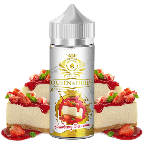 Queen Of The Drips - Strawberry Cheesecake 100ml Shortfill