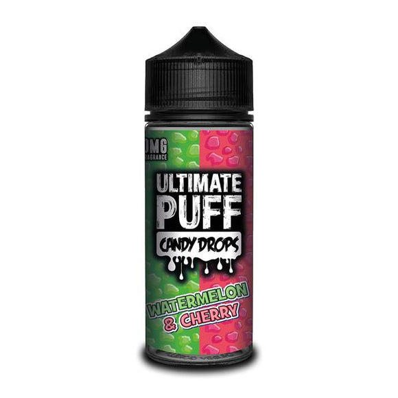 Ultimate Puff Candy Drops - Watermelon & Cherry 100ml Shortfill