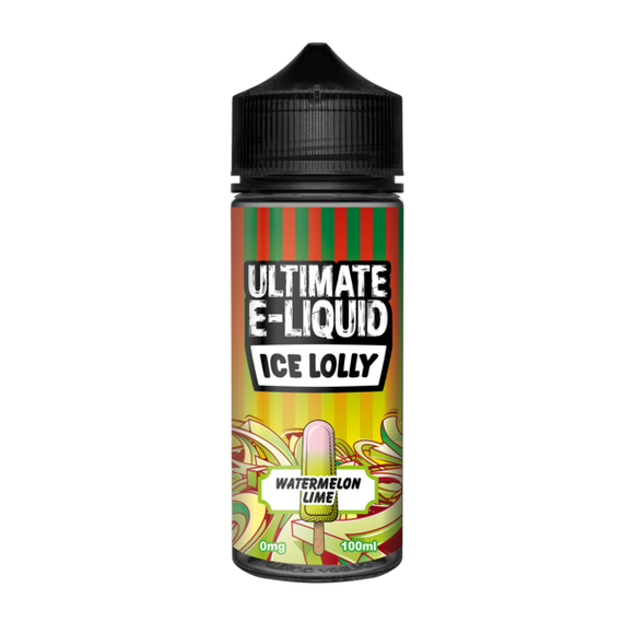 Ultimate E-liquid Ice Lolly – Watermelon Lime 100ml Shortfill