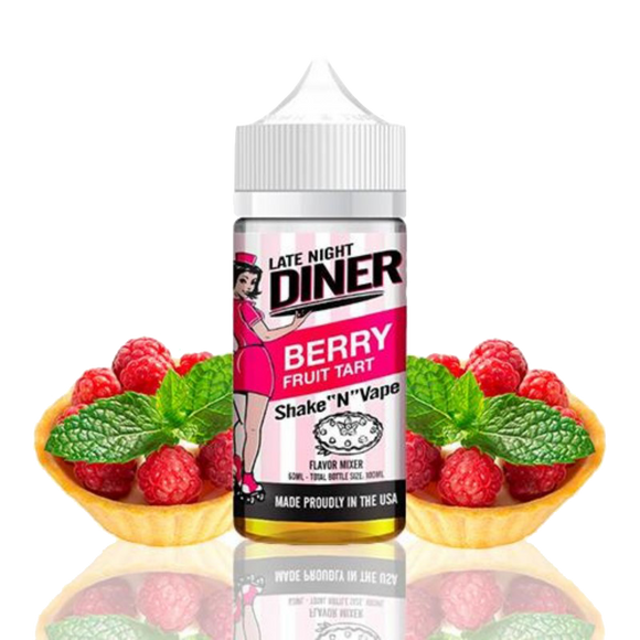 Late Night Diner - Berry Fruit Tart 50ml Shortfill em Frasco de 100ml by Halo