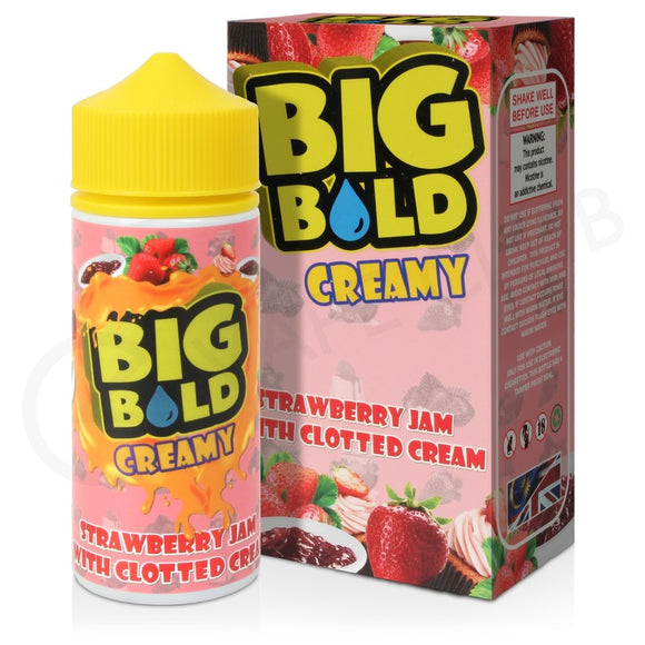 Big Bold - Creamy Strawberry Jam Clotted Cream 100ml Shortfill