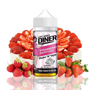 Late Night Diner - Strawberry Shortcake 50ml Shortfill em Frasco de 100ml by Halo