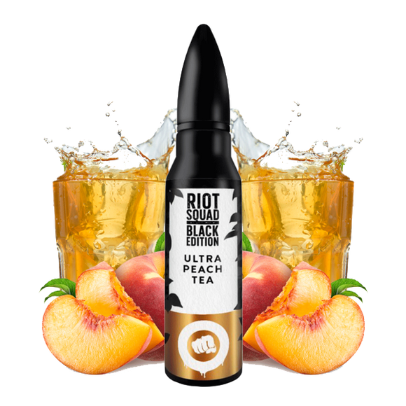 Riot Squad - Black Edition Ultra Peach Tea 50ml Shortfill