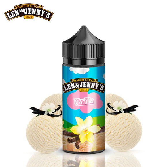 Len & Jenny's - Vanilla 100ml Shortfill