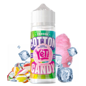 Yeti - Cotton Candy Frozen Rainbow 100ml Shortfill